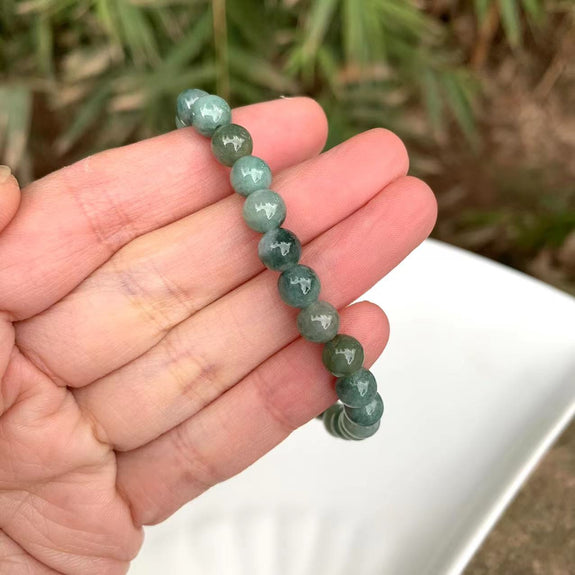  6mm 60pcs Natural Stone Burmese Jade Beads for Jewelry Making  DIY Bracelet Energy Crystal Healing Power