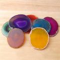 7 x pcs Polished Quartz Druzy Geode Slices-These DRINK COASTERS make  AWESOME Gifts!