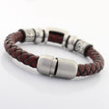 Men's Stainless Steel Braided Leather with AUSPICIOUS CLOUDS Charms