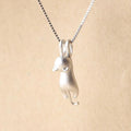 THAI SILVER Hanging Cat Necklace