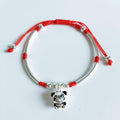Sterling Silver Panda FRIENDSHIP Red Rope Bracelet