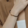 Feng Shui Pixiu & Braided Leather WEALTH Bracelet