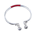 Ethnic Thai Silver Darling ANGEL Double Bell Bangle