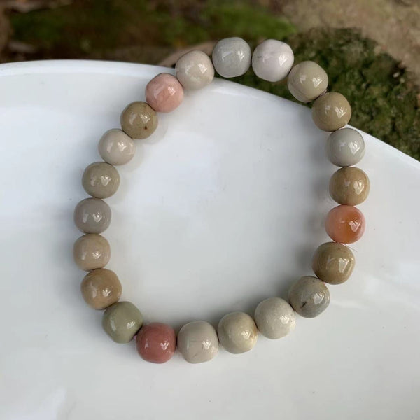 Natural Pastel Alashan Agate Bracelet