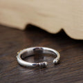 925 Sterling Silver Adjustable Open LOTUS Flower ' REBIRTH'  Ring