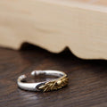 925 Sterling Silver Adjustable Open LOTUS Flower ' REBIRTH'  Ring