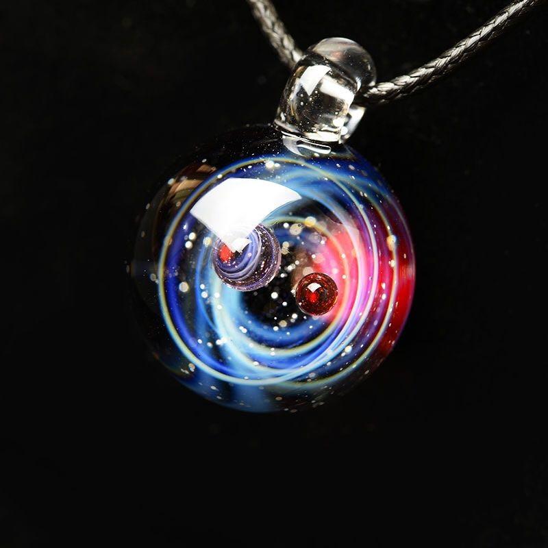 Boho hot sale universe necklace