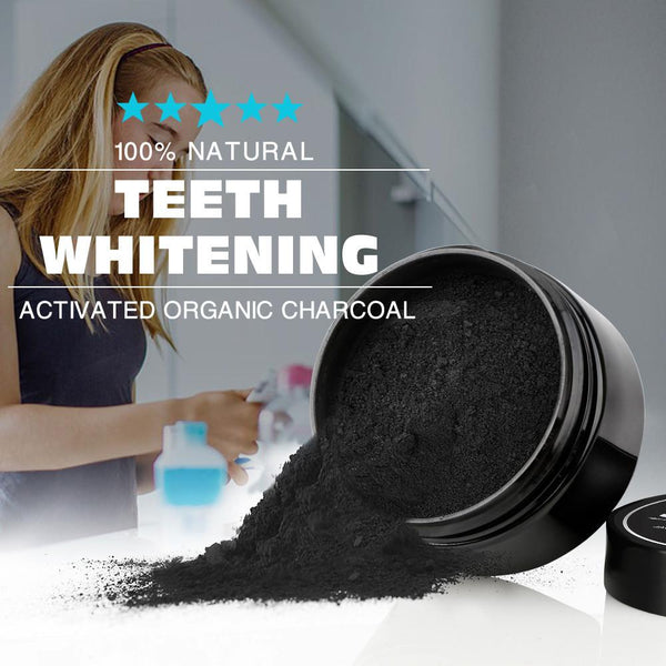 Activated Charcoal Tooth Polish with Brush