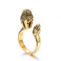 Stainless Steel Unisex Anjali Mudra Buddha Ring