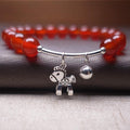 Natural Red Agate with Sterling Silver WIND HORSE