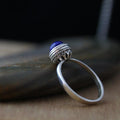 925 Sterling Silver Lapis Lazuli Stone Ring