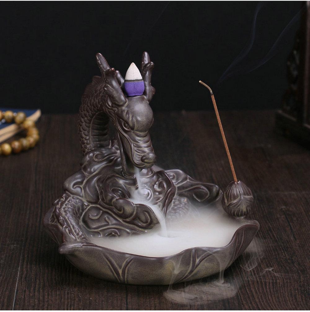 Smoke Breathing Ceramic Dragon Incense Burner – zenheavens