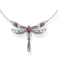 Silver & Zirconia Dragonfly 'CREATIVITY' Necklace