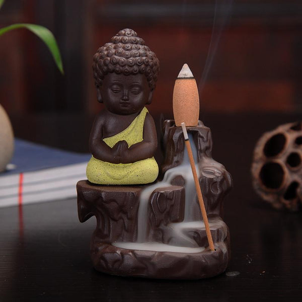 Little Buddha Monk Backflow Incense Burner