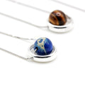 925 Sterling silver SOLAR SYSTEM  Necklace- Choose your Fav PLANET!