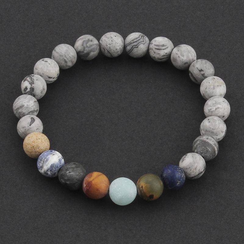 men's natural stone Bracelets - SEVEN gemstone bracelet chakra