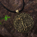 Double Side Carved Mom &  Children FAMILY TREE of LIFE Necklace -Mom with 1-5 kids