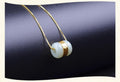 Nephrite Jade Pure Gold Foil Pendant 'LOVE YOURSELF' Necklace