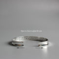 'Heart of the Perfection of Wisdom' White Copper Bangle