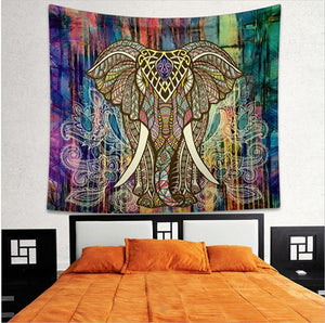 Unique Elephant or Decorative Mandala Multi-Purpose Tapestry