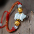 2024-YEAR OF THE DRAGON- Attract GOOD LUCK with Silver & JADE Zodiac bracelet