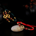Ethnic Tibetan Gold Plated Sterling Silver & Rope 'UNITY" bracelet