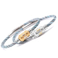 Sterling Silver 6 Syllable OM MANI PADME HUM Mantra Beads Bracelet