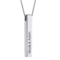 Customizable Stainless Steel 'STABILITY' Bar Necklace