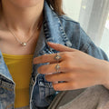 THAI SILVER Diamond Shaped 'CLARITY' Ring - 2 Styles