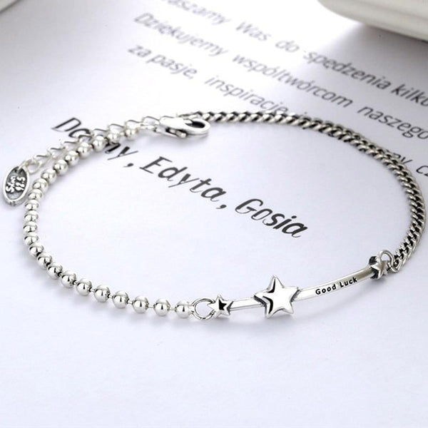 THAI SILVER Good Luck 'SHOOT FOR THE STARS' Bracelet