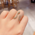 THAI SILVER Sparkly Snake Rings