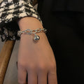 THAI SILVER Fleur-De-Lis Detailed Bracelet