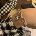 THAI SILVER Fleur-De-Lis Detailed Bracelet