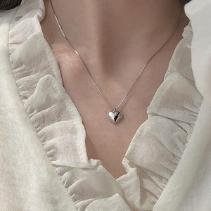 THAI SILVER Heart 'PASSION' Pendant Necklace