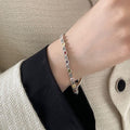Thai Silver & Rainbow Zirconia Bracelet