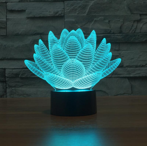 Lotus Flower Hologram LED  Lamp