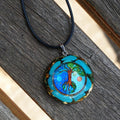 #17- Handmade Turquoise Tree of life ' SPIRITUAL GROUNDING' Orgonite Pendant