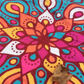 Colorful Mandala Beach and Yoga Tapestry