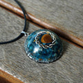 137-Handmade Blue Apatite Stone ' WEIGHT LOSS MOTIVATOR ' ORGONITE Necklace