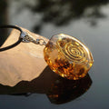64-Handmade Smoky Quartz Crystal 'CALMNESS' ORGONITE Necklace