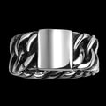 Mens Quality Stainless Steel Link Ring
