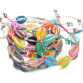 SUMMER BRIGHT & COLORFUL  Cowry Shell Style BOHO Rope Bracelets