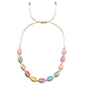 BRIGHT & COLORFUL Cowry Shell Style BOHO Rope Necklace-Why not Grab a matching Bracelet!