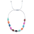 BRIGHT & COLORFUL Cowry Shell Style BOHO Rope Necklace-Why not Grab a matching Bracelet!