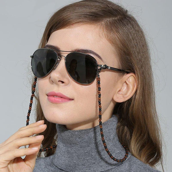Handmade Wooden Bead Glasses Chain- Accessorize your Specs/Sunglasses!