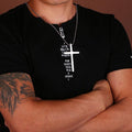 Stainless Steel Tactical/Self Defense CROSS Necklace