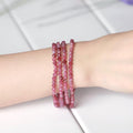 4 layer Wrap Pink Tourmaline 'CREATIVITY' Bracelet