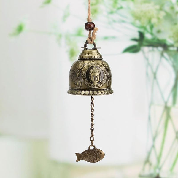 Buddha & Fish HAPPINESS Wind Chime