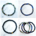 3 Pc set of Natural Stone Men's Gratitude Bracelets