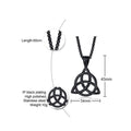 Men's Stainless Steel Viking TRIQUETRA KNOT Necklace